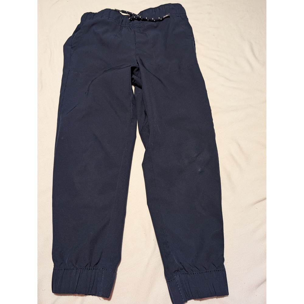 Jumping Beans Boys Navy Blue Active Jogger Pants Size 5 Elastic Waist Stretch